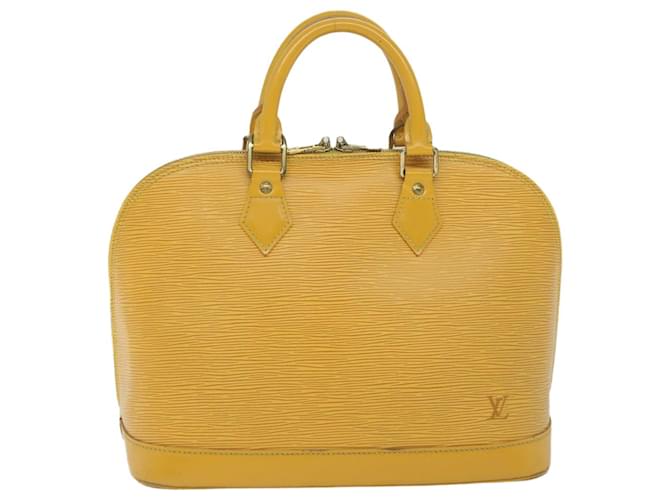 Louis Vuitton Alma Amarelo Couro  ref.1235415