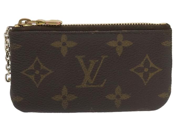 Louis Vuitton Pochette Clés Brown Cloth  ref.1235487