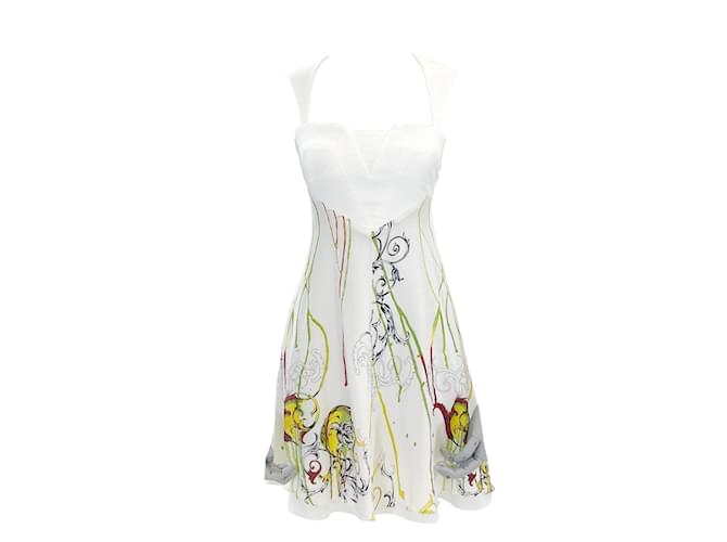 Autre Marque VERSACE COLLECTION  Dresses FR 38 SYNTHETIC White  ref.1235568