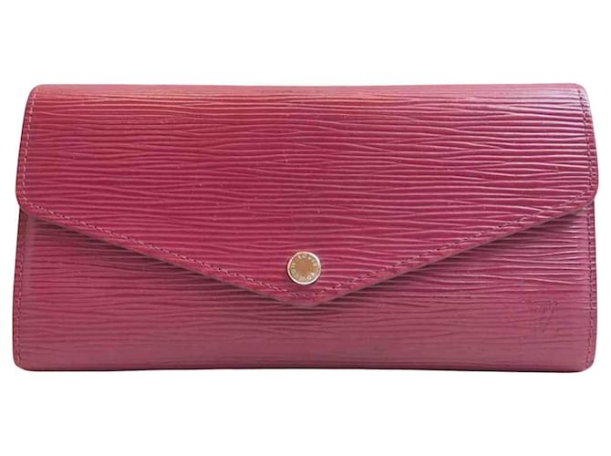 Louis Vuitton Portefeuille Sarah Red Leather  ref.1235627