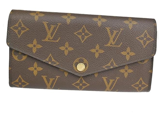 Louis Vuitton Portefeuille Sarah Brown Cloth  ref.1235677