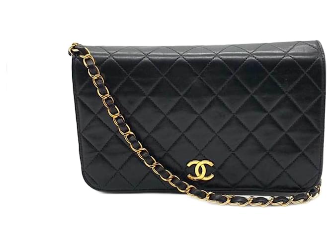 Chanel Timeless Black Leather  ref.1235680