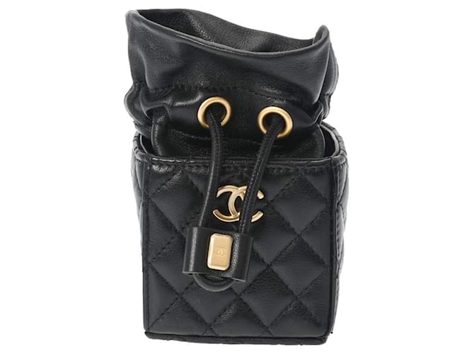 Chanel Sac Seau Black Leather  ref.1235706