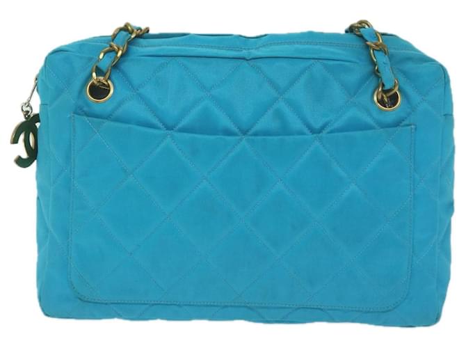 Chanel Matelassé Blue Cloth  ref.1235743