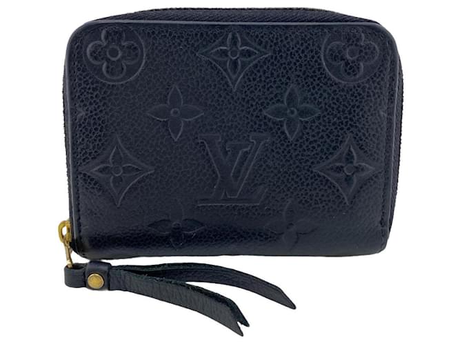 Louis Vuitton Zippy Coin Purse Black Leather  ref.1235744