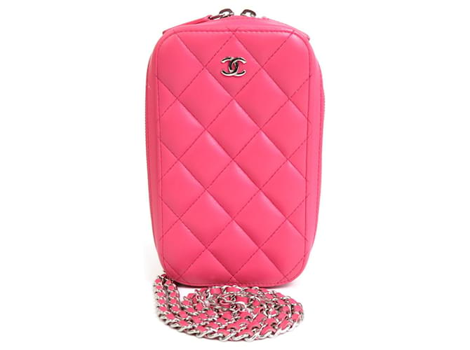 Timeless Chanel Pink Leder  ref.1235756