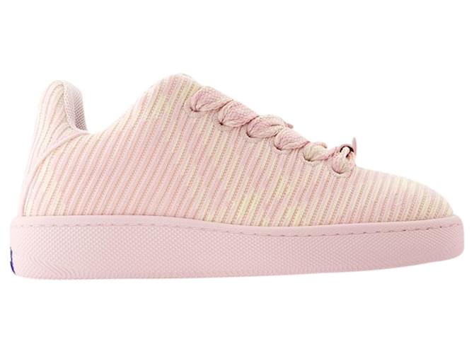 Baskets LF Box Knit - Burberry - Synthétique - Rose  ref.1235817