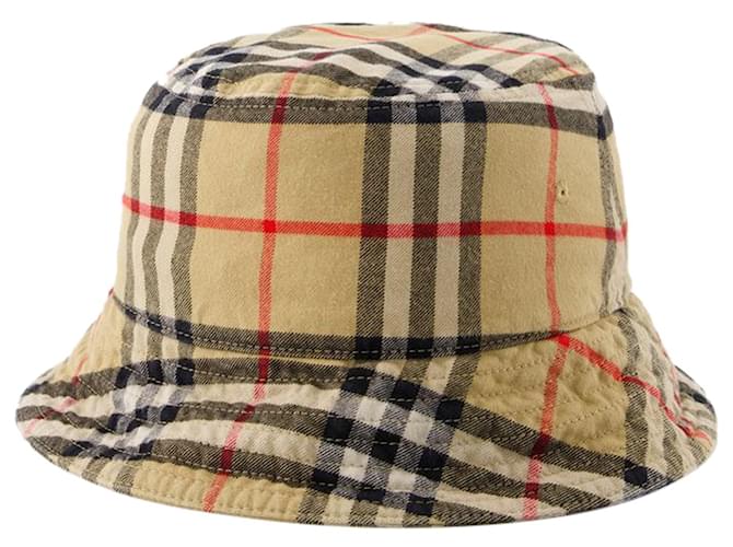 Cappello da pescatore classico - Burberry - Cotone - Beige archivio  ref.1235829