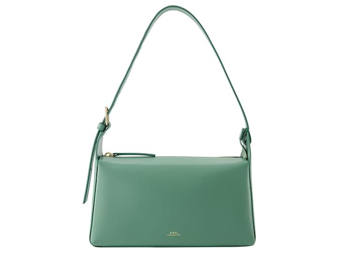 Apc Virginie Baguette Shoulder Bag - A.P.C. - Leather - Jade Green  ref.1235853