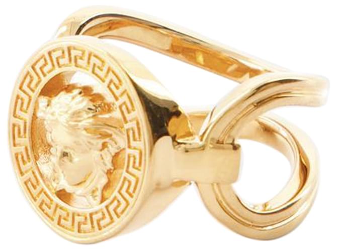 Ring - Versace - Metal - Gold Golden Metallic  ref.1235863