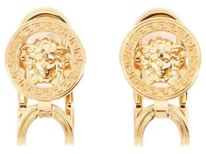 Earrings - Versace - Metal - Gold Golden Metallic  ref.1235865