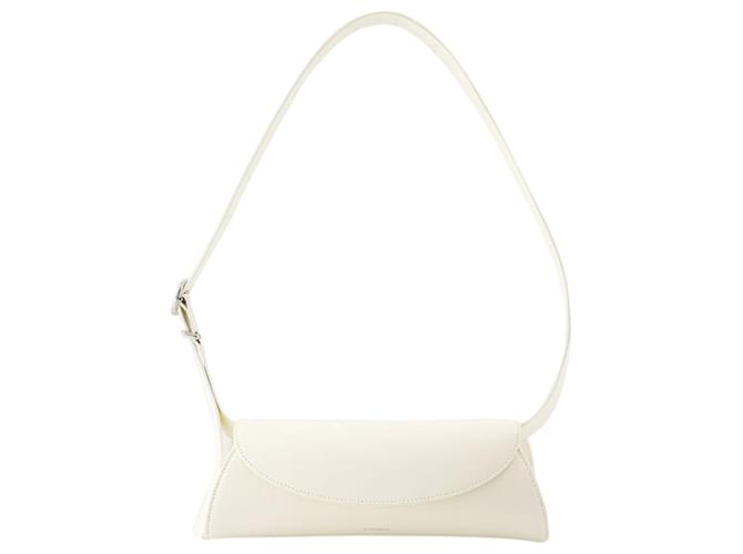 Borsa a tracolla Cannolo Sm - Jil Sander - Pelle - Beige Bianco Vitello simile a un vitello  ref.1235889