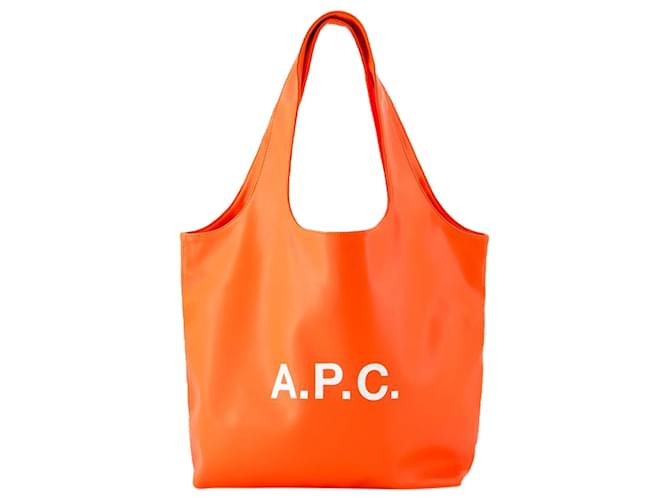 Apc Bolso Shopper Ninon - A.PAG.do. - Cuero Sintético - Naranja Polipiel  ref.1235922