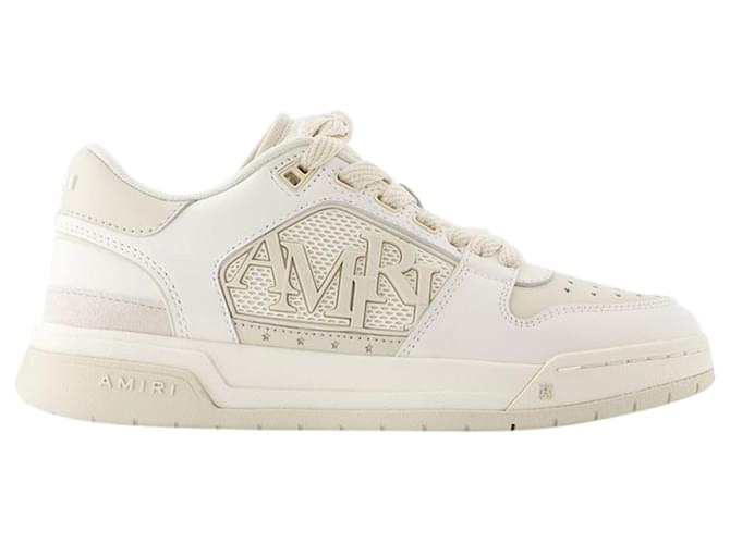Classic Low Sneakers - Amiri - Leather - Beige Pony-style calfskin  ref.1235931
