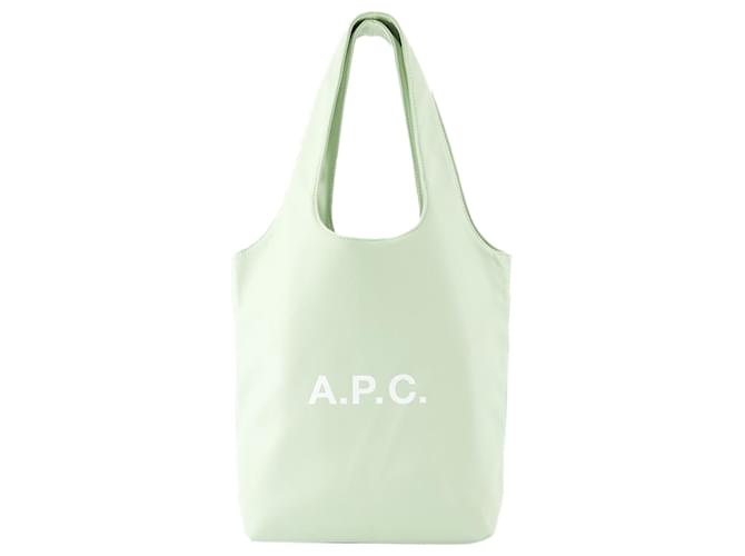Apc Ninon Small Shopper Bag - A.P.C. - Synthetic Leather - Green Leatherette  ref.1236010