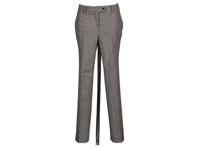 Christian Dior Pants, leggings Grey Wool Lycra Angora  ref.1236091