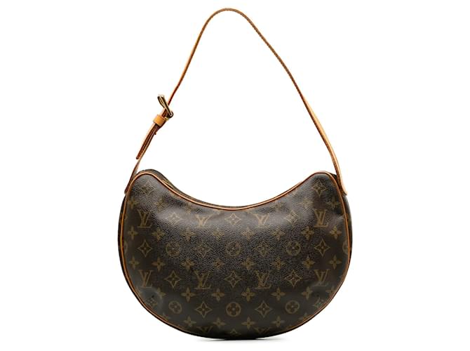 Louis Vuitton Brown Monogram Croissant MM Cloth  ref.1236116