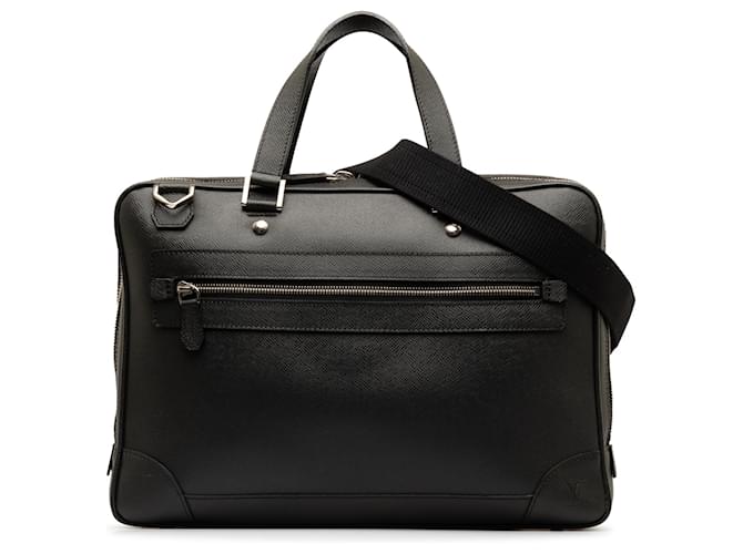 Louis Vuitton Black Taiga Alexander Briefcase Leather  ref.1236122