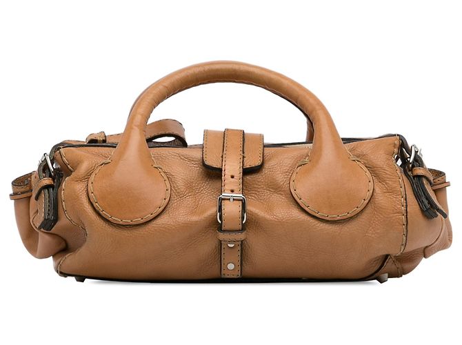 Chloé Borsa Chloe Brown Edith Marrone Pelle Vitello simile a un vitello