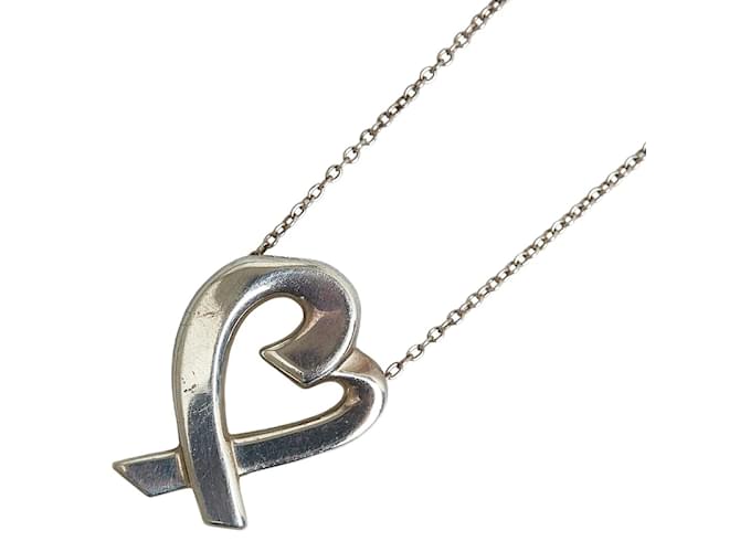 Tiffany & Co Loving Heart Pendant Necklace Metal  ref.1236178