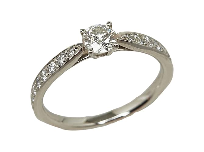 Tiffany & Co Platin-Diamant-Verlobungsring Metall  ref.1236180