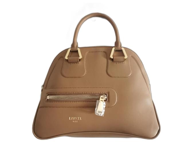 Lancel Handbags Brown Light brown Gold hardware Leather  ref.1236229