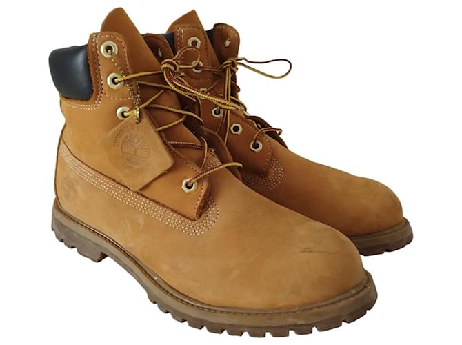 Bottes Timberland 6-INCH BOOT de couleur camel Cuir  ref.1236247