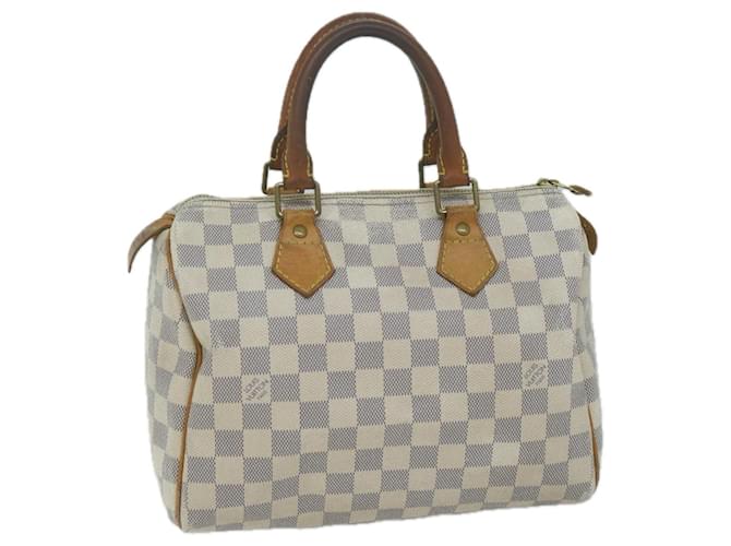 Louis Vuitton Damier Azur Speedy 25 Hand Bag N41534 LV Auth 65495  ref.1236314