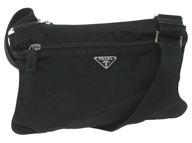PRADA Shoulder Bag Nylon Black Auth 65081  ref.1236341