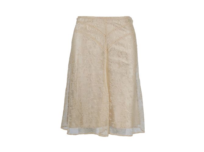 Saia de renda Moschino em linha A Dourado