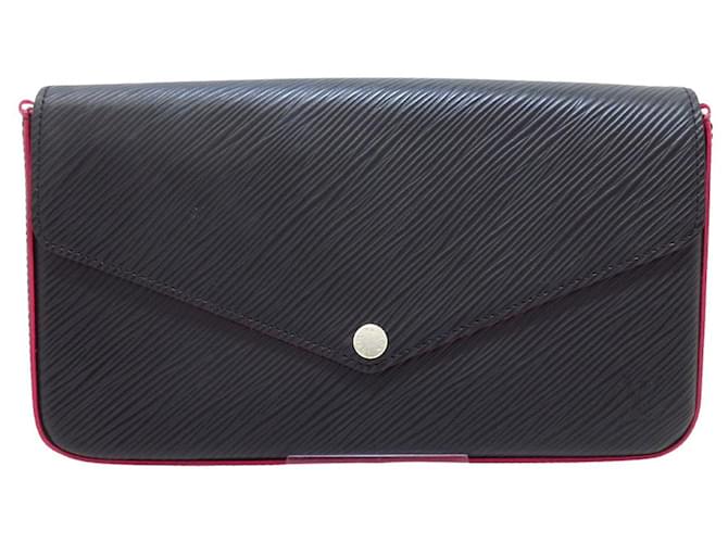 Louis Vuitton Felicie Marineblau Leder  ref.1236446