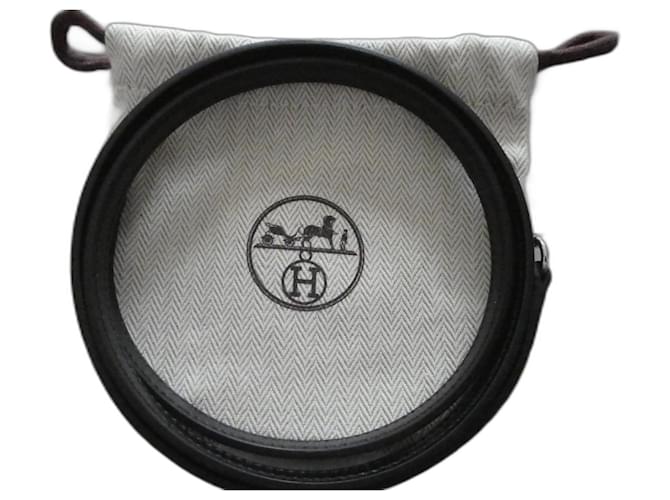 new Hermès shoulder strap for mini kelly bag with dustbag Black Leather  ref.1236453