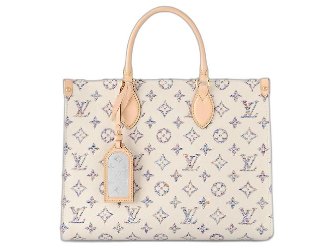 Louis Vuitton LV Onthego Konfetti-Tasche neu Beige