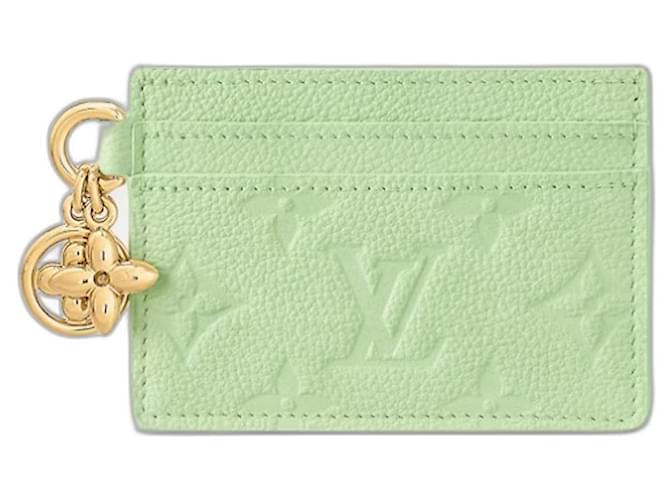 Louis Vuitton LV Charms cardholder spring green Leather  ref.1236482