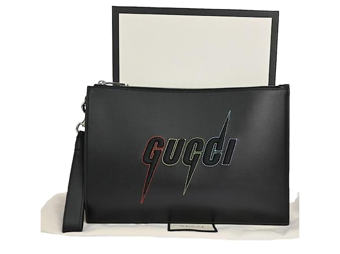 Gucci - Schwarz Leder  ref.1236507