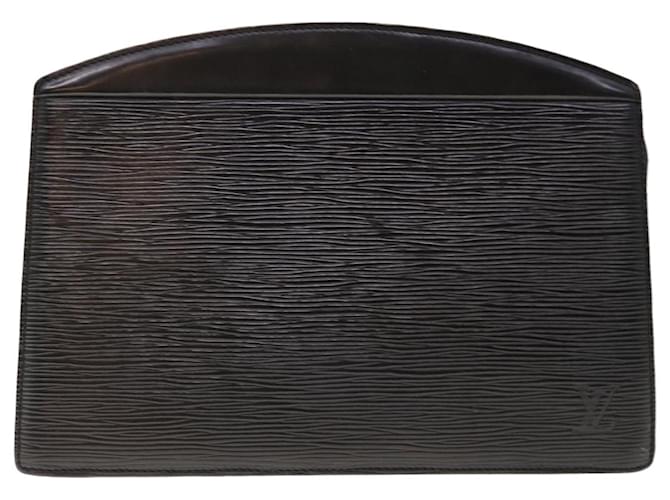 Louis Vuitton Pochette Negro Cuero  ref.1236576