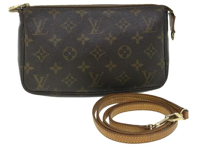 Louis Vuitton Pochette Accessoires Brown Cloth  ref.1236615