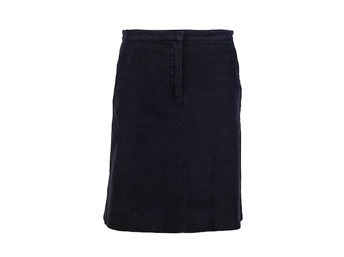 Balenciaga Cotton Twill Short Skirt Blue Navy blue  ref.1236689