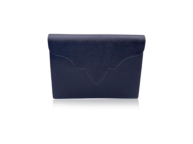 Yves Saint Laurent Clutch Bag Vintage Nr.EIN. Schwarz Leder  ref.1236704
