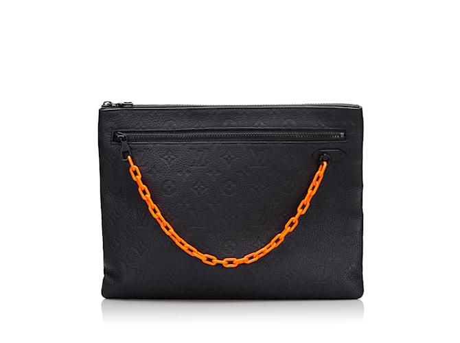 LOUIS VUITTON Pochettes Autre Cuir Noir  ref.1236725