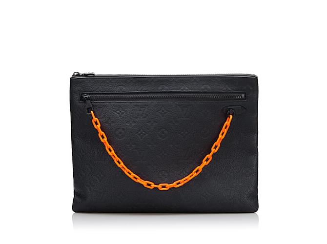 LOUIS VUITTON Clutch bags Other Black Leather  ref.1236725