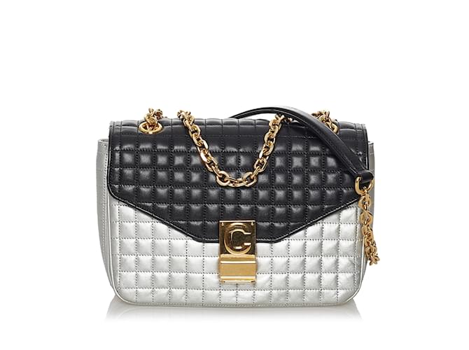 Céline CELINE Handbags Other Silvery Linen  ref.1236734