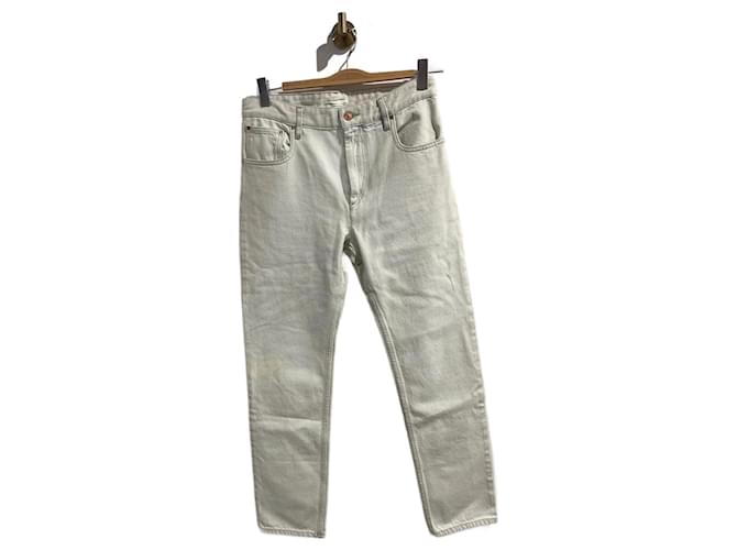 ISABEL MARANT ETOILE Jeans T.fr 36 cotton Bianco Cotone  ref.1236762