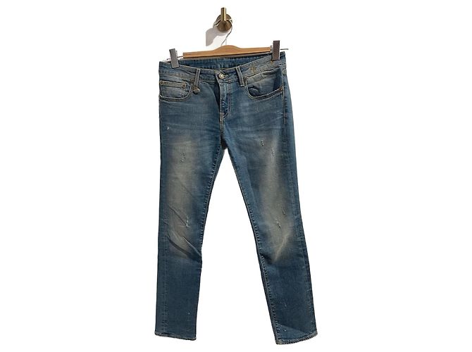R13 Jeans T.US 27 Baumwolle Blau
