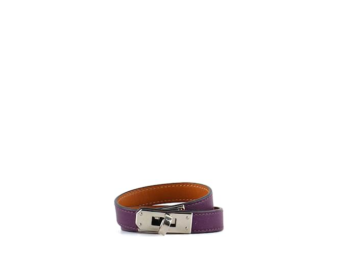 Kelly Hermès HERMES Armbänder T.  Leder Lila  ref.1236769