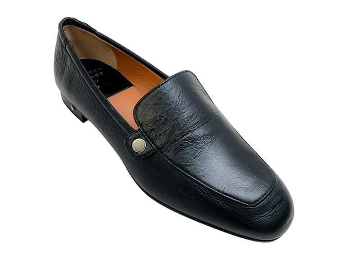 Laurence Dacade Black Leather Angie Loafers  ref.1236797