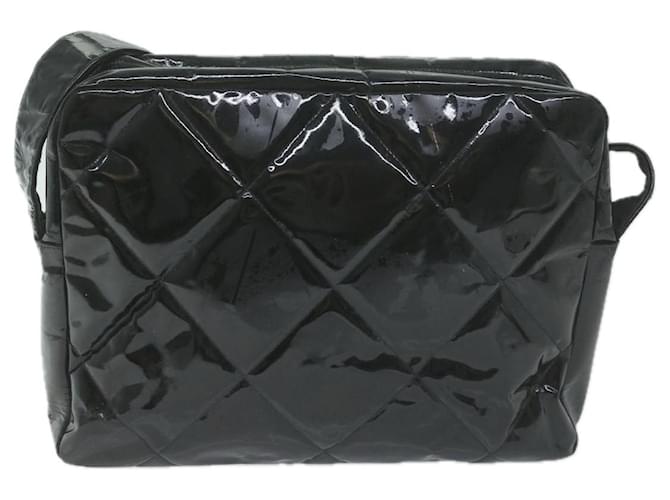 Timeless Chanel Matelassé Black Patent leather  ref.1236837
