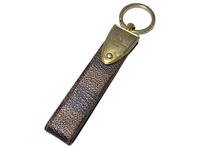 Louis Vuitton Porte clés Brown Cloth  ref.1236841