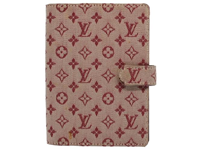 Louis Vuitton Agenda Cover Red Cloth  ref.1236870