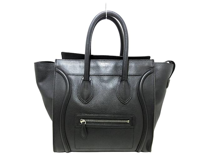 Céline Luggage Black Leather  ref.1236918